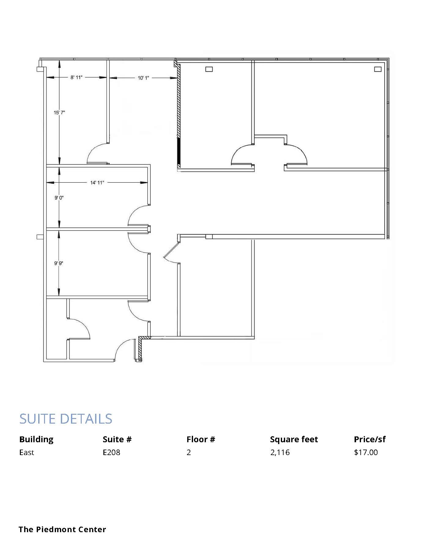 33 Villa Rd, Greenville, SC en alquiler Plano de la planta- Imagen 1 de 1