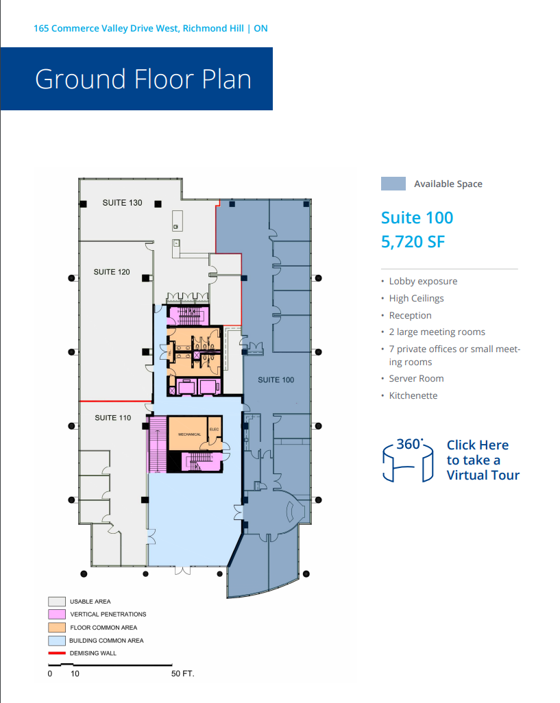 165 Commerce Valley Dr W, Markham, ON en alquiler Plano de la planta- Imagen 1 de 1