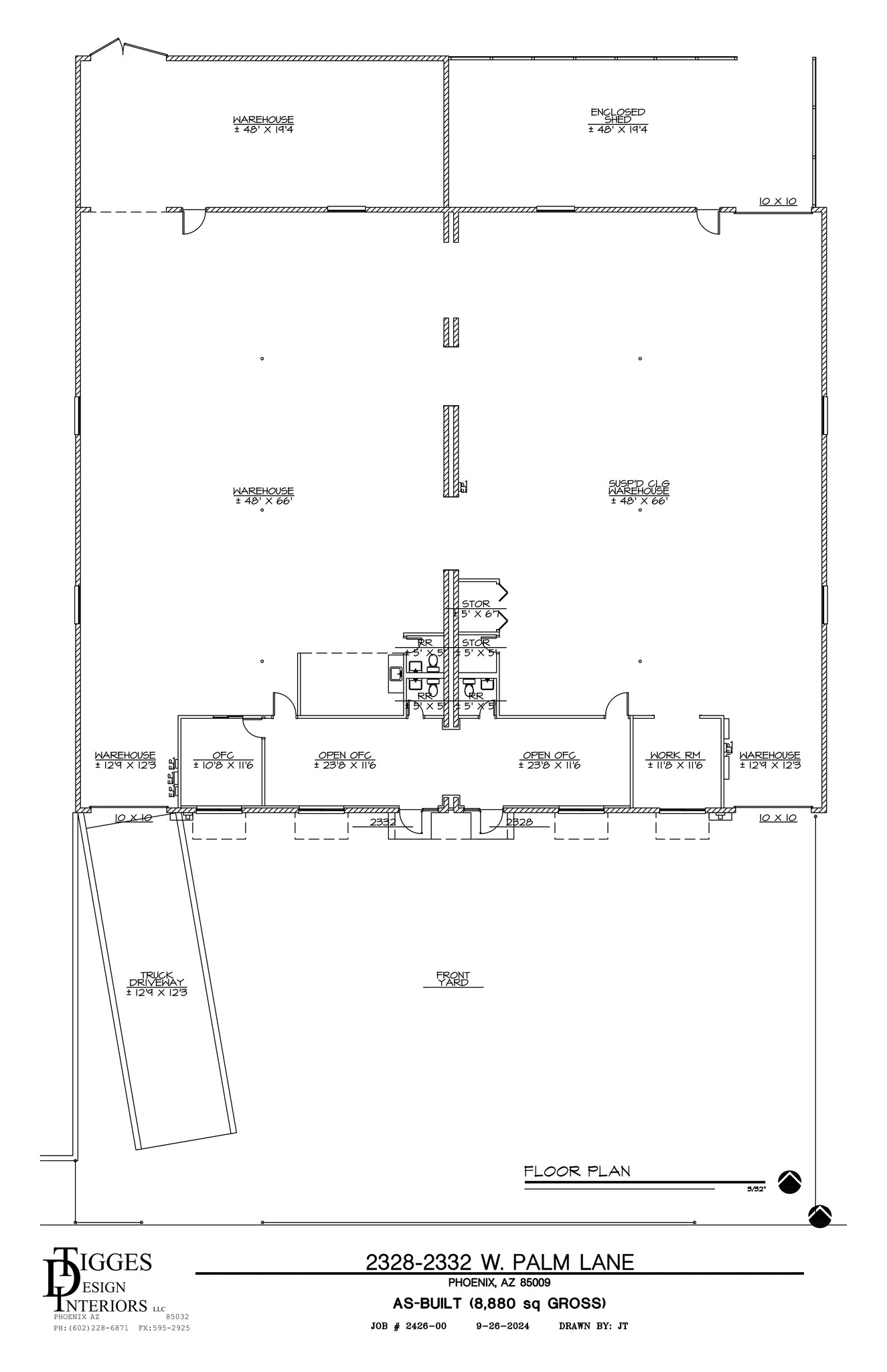 2328-2332 W Palm Ln, Phoenix, AZ en alquiler Plano del sitio- Imagen 1 de 9