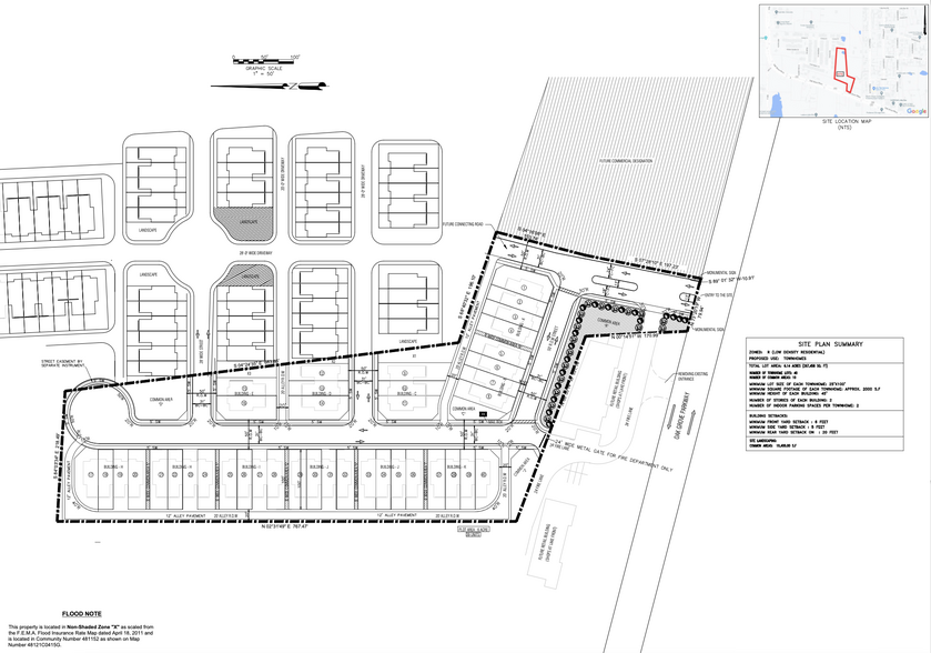 1911-1913 Oak Grove Pky, Little Elm, TX en venta - Plano del sitio - Imagen 1 de 4