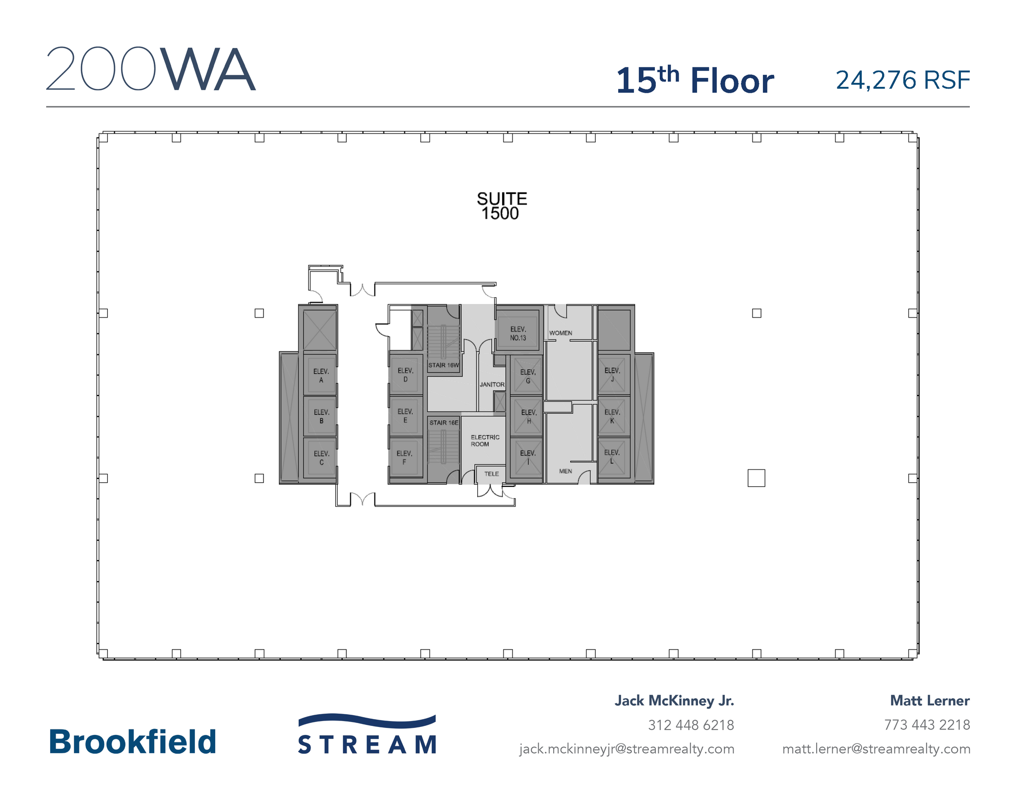 200 W Adams St, Chicago, IL en alquiler Plano de la planta- Imagen 1 de 2