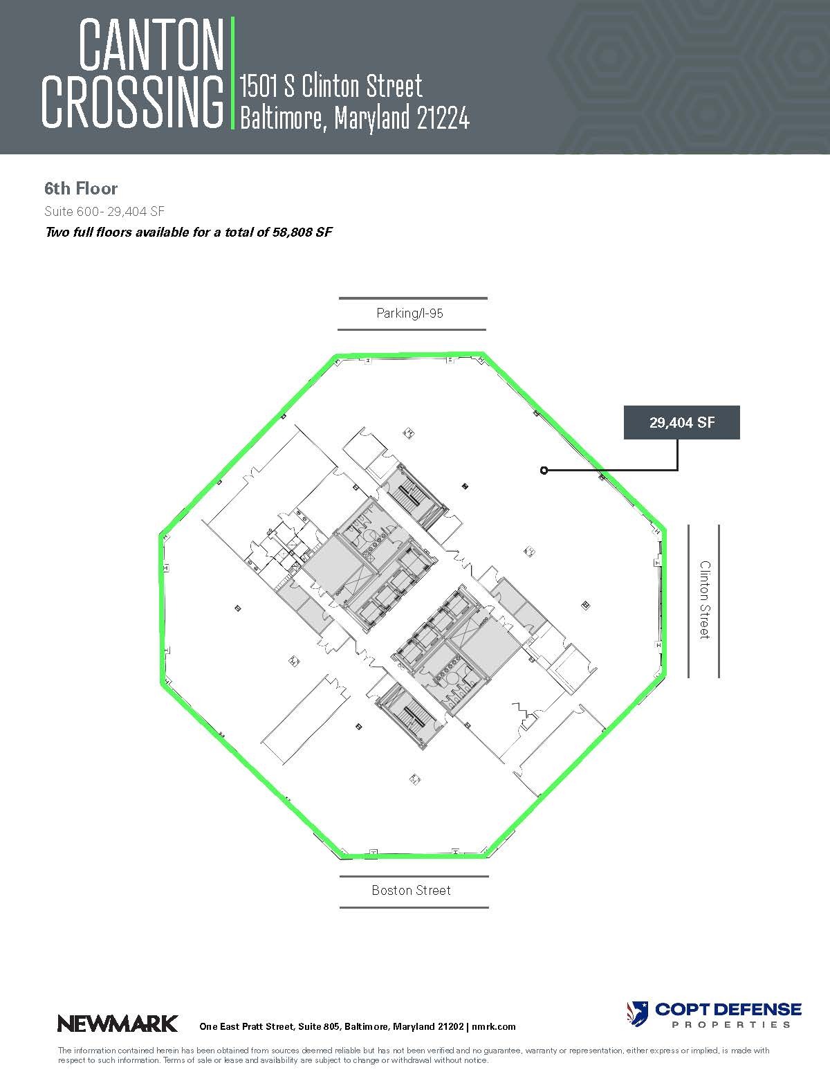 1501 S Clinton St, Baltimore, MD en alquiler Plano de la planta- Imagen 1 de 1