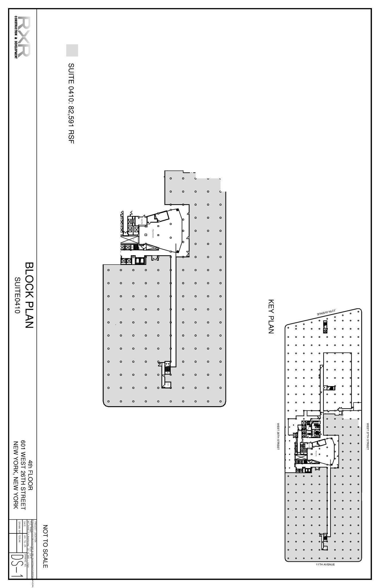 601 W 26th St, New York, NY en alquiler Plano de la planta- Imagen 1 de 1