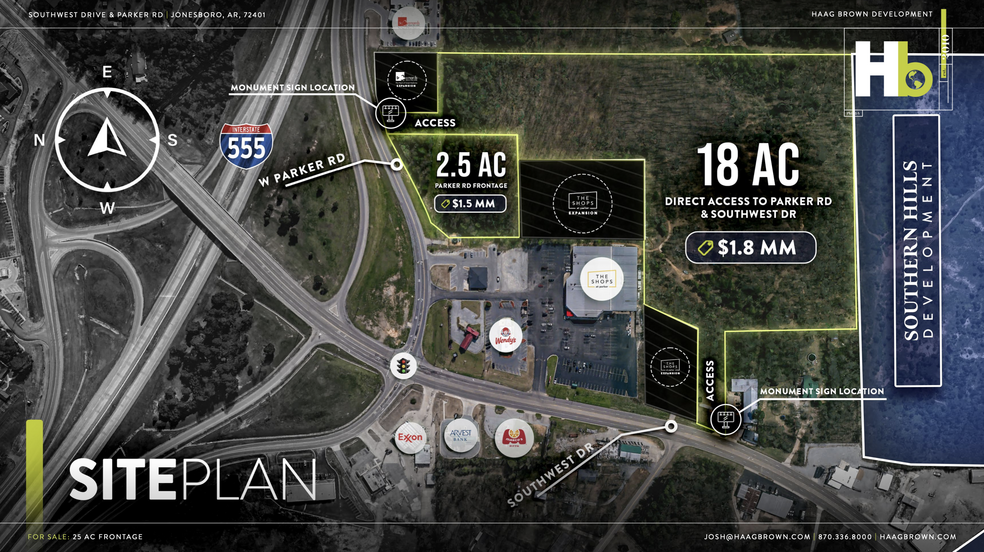 Parker Rd, Jonesboro, AR en venta - Vista aérea - Imagen 3 de 4