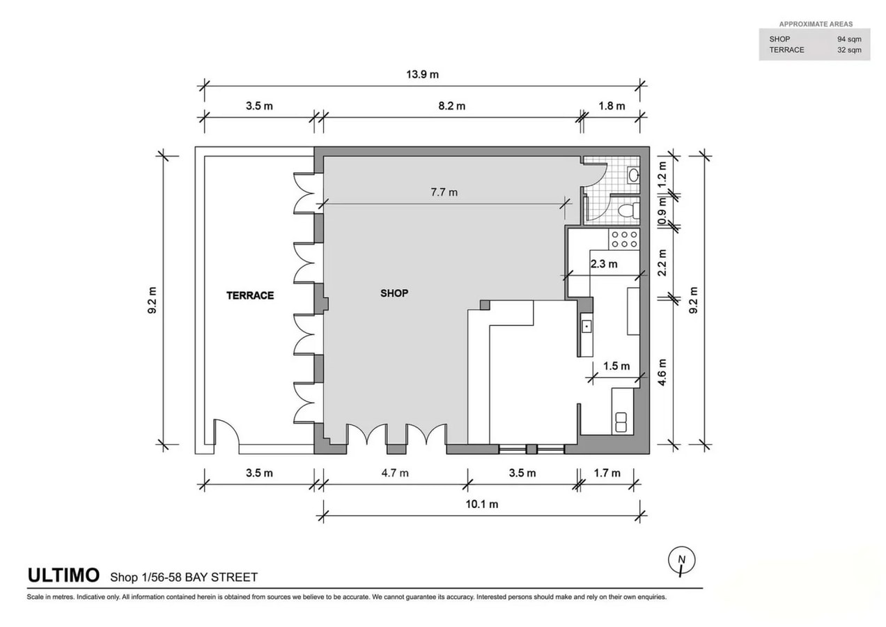 56 Bay St, Ultimo, NSW 2007 - Unidad 1 - - Plano de la planta - Image 2 of 3