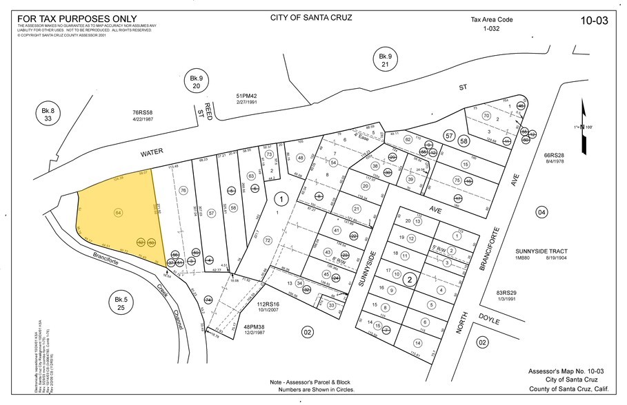 620 Water St, Santa Cruz, CA en alquiler - Plano de solar - Imagen 3 de 3