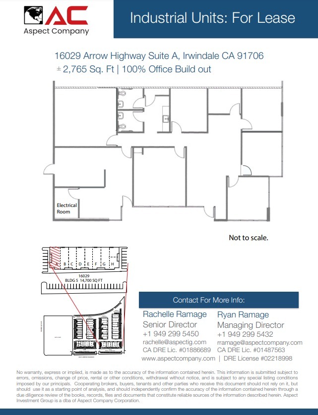 16021 Arrow Hwy, Irwindale, CA en alquiler Plano de la planta- Imagen 1 de 1