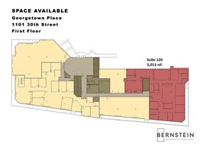 1101 30th St NW, Washington, DC en alquiler Plano de la planta- Imagen 2 de 2