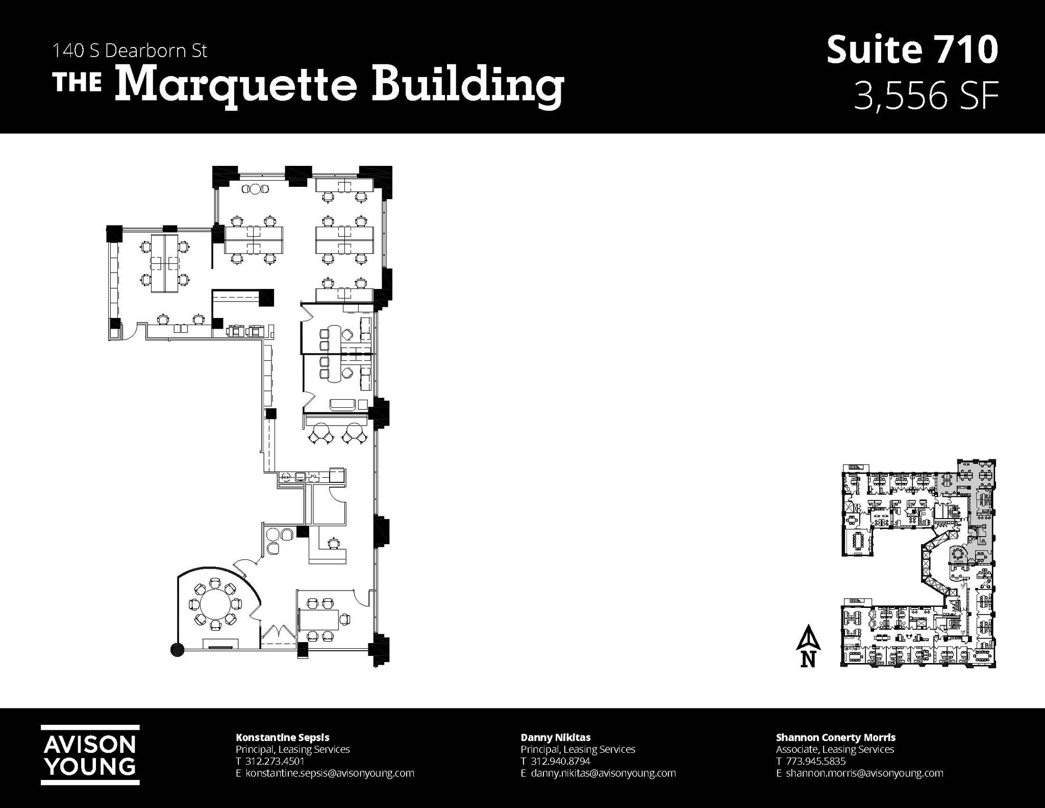 140 S Dearborn St, Chicago, IL en alquiler Plano de la planta- Imagen 1 de 2