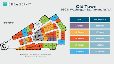 950 N Washington St, Alexandria, VA en alquiler Plano de la planta- Imagen 1 de 4