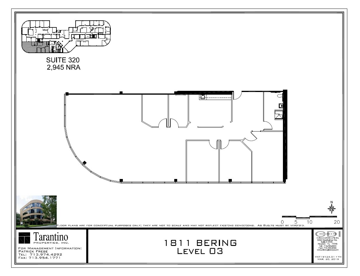 1811 Bering Dr, Houston, TX en alquiler Plano de la planta- Imagen 1 de 1