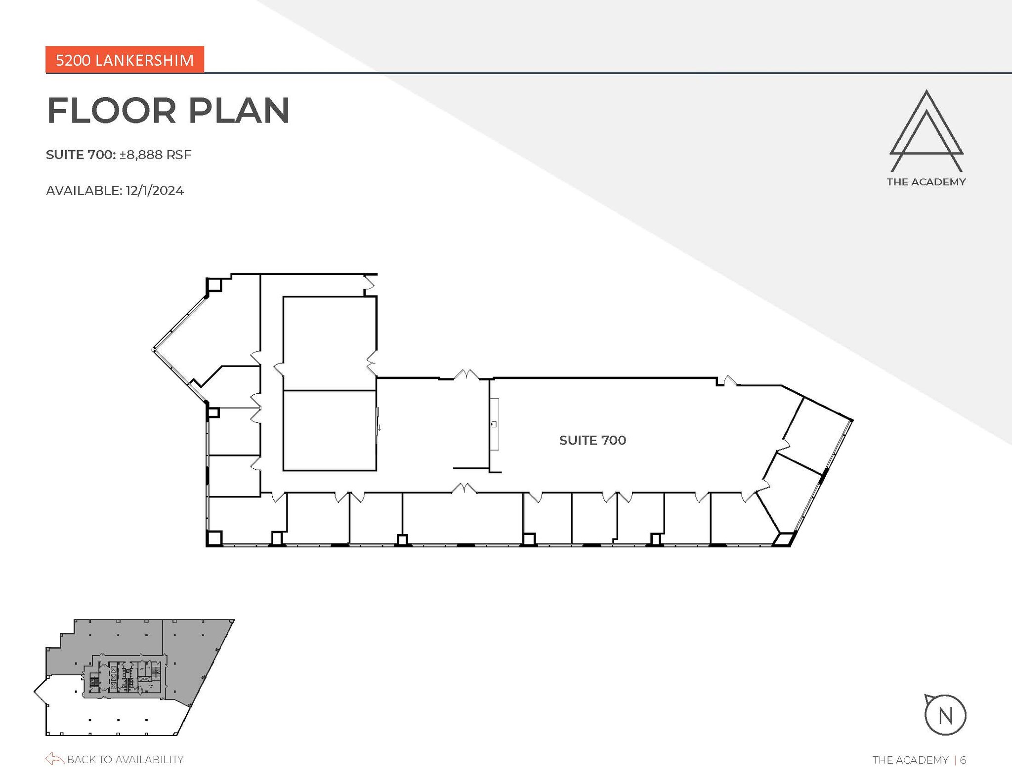 5200 Lankershim Blvd, North Hollywood, CA en alquiler Plano de la planta- Imagen 1 de 1