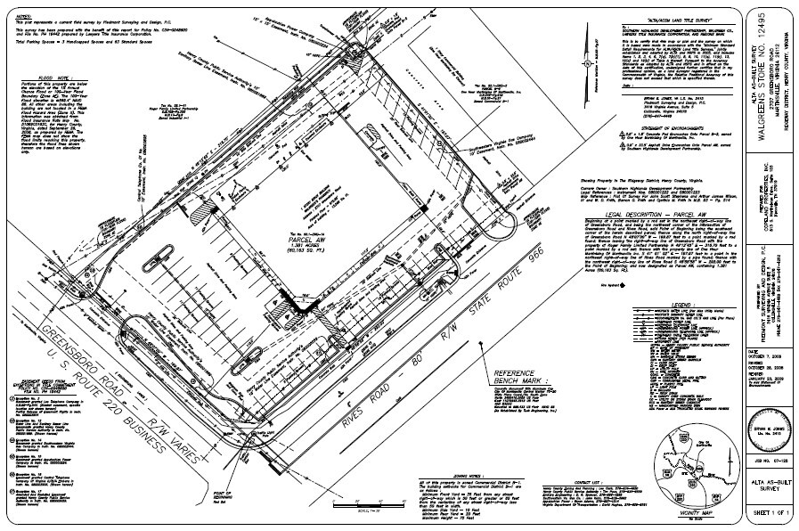 2707 Greensboro Rd, Martinsville, VA en alquiler Plano del sitio- Imagen 1 de 1