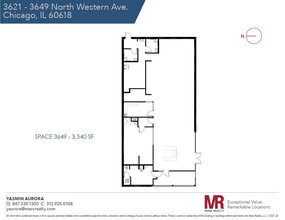 3621-3651 N Western Ave, Chicago, IL en alquiler Plano de la planta- Imagen 1 de 1