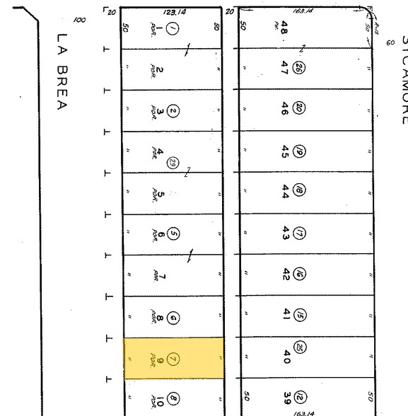 818 N La Brea Ave, Los Angeles, CA en venta - Plano de solar - Imagen 2 de 4