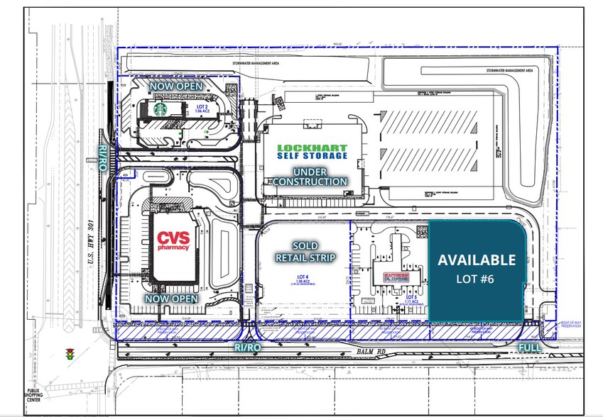 US 301 & Balm Rd, Wimauma, FL en venta - Plano del sitio - Imagen 1 de 3