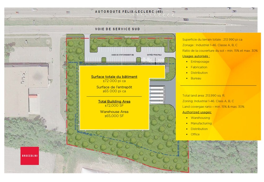 Hwy Trans-Canada, Baie-d'Urfé, QC en venta - Plano del sitio - Imagen 3 de 4