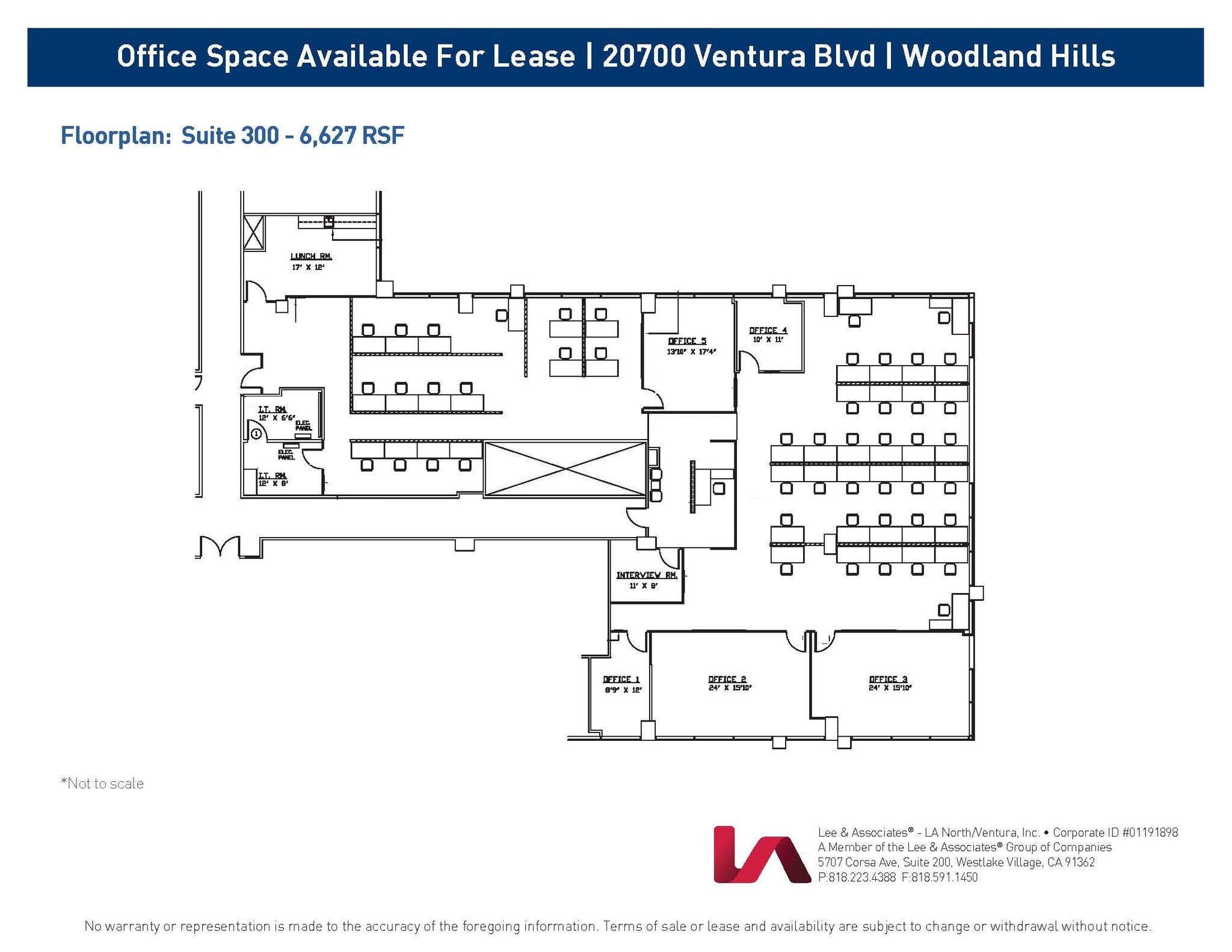 20700 Ventura Blvd, Woodland Hills, CA en alquiler Plano de la planta- Imagen 1 de 1