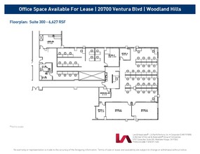 20700 Ventura Blvd, Woodland Hills, CA en alquiler Plano de la planta- Imagen 1 de 1