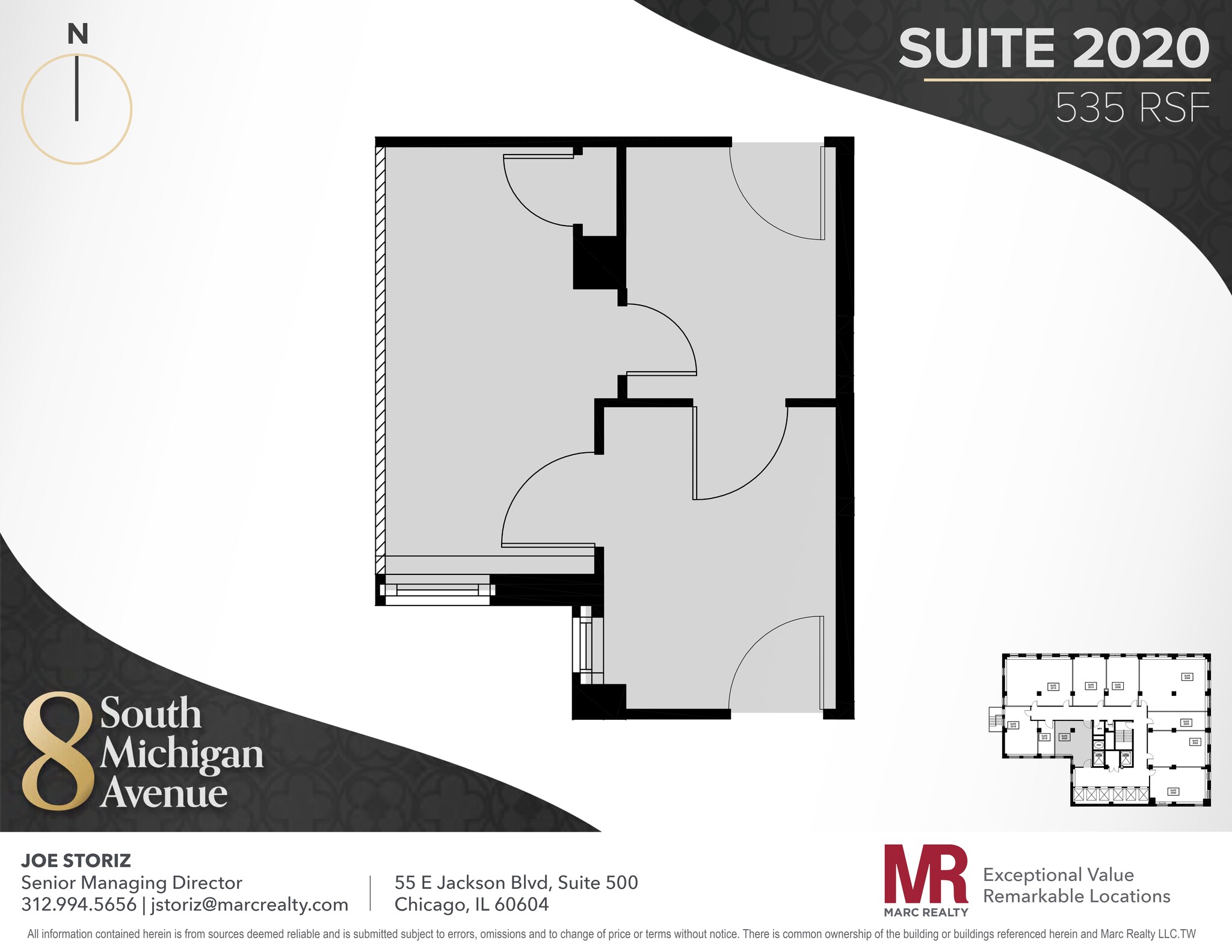 8 S Michigan Ave, Chicago, IL en alquiler Plano del sitio- Imagen 1 de 5