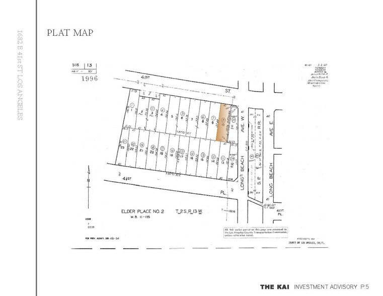 1682 E 41st St, Los Angeles, CA en alquiler - Plano de solar - Imagen 3 de 6