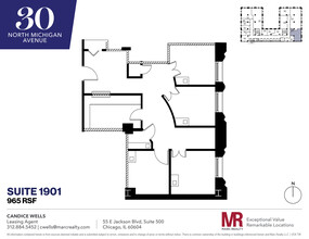 30 N Michigan Ave, Chicago, IL en alquiler Plano de la planta- Imagen 1 de 7