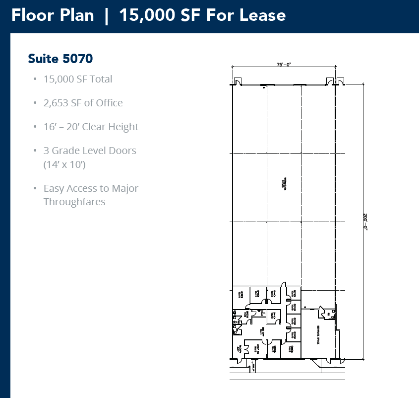 5029-5047 Martin Luther King Fwy, Fort Worth, TX en alquiler Plano de la planta- Imagen 1 de 1