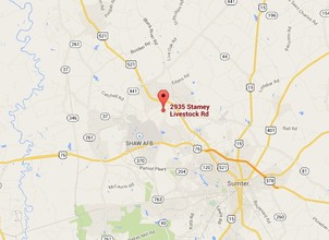 2915-2935 Stamey Livestock Rd, Dalzell, SC - VISTA AÉREA  vista de mapa