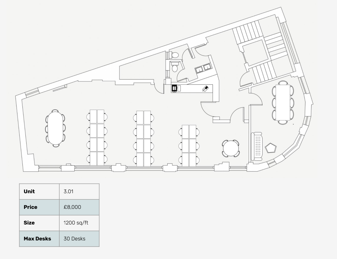 55 Southwark St, London en alquiler Plano de la planta- Imagen 1 de 3