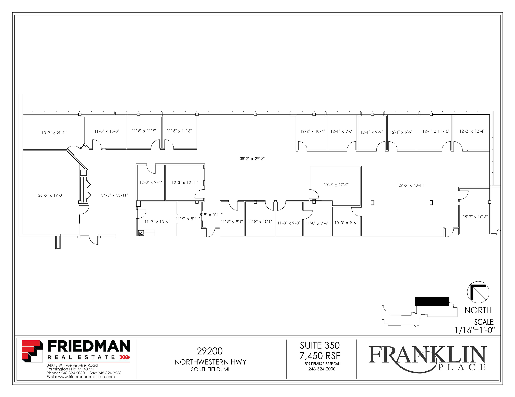 29200 Northwestern Hwy, Southfield, MI en alquiler Plano de la planta- Imagen 1 de 1