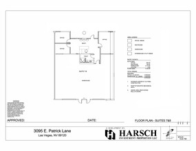 3035 E Patrick Ln, Las Vegas, NV en alquiler Plano del sitio- Imagen 1 de 8