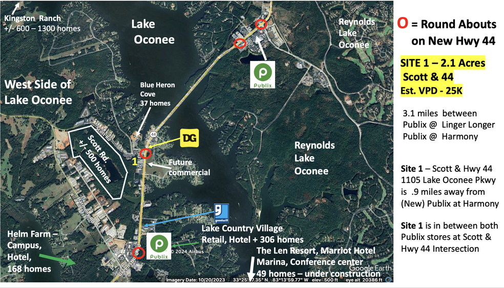 1105 Hwy 44, Eatonton, GA en venta - Vista aérea - Imagen 2 de 6