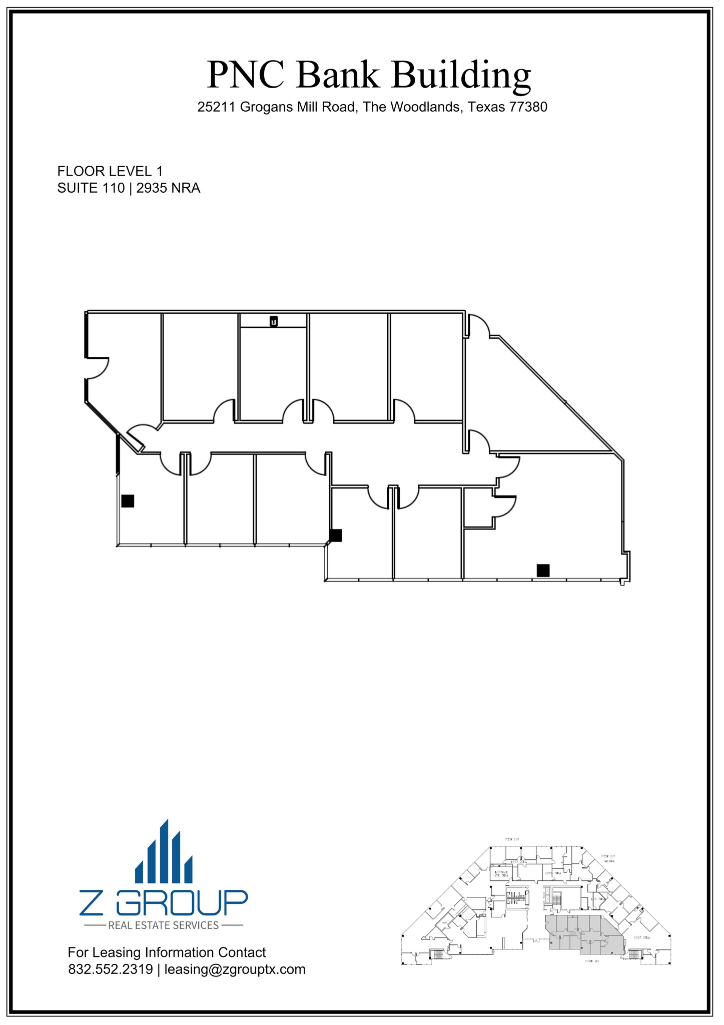 25211 Grogans Mill Rd, The Woodlands, TX en alquiler Plano del sitio- Imagen 1 de 1