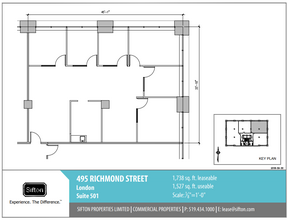 495 Richmond St, London, ON en alquiler Plano de la planta- Imagen 1 de 1