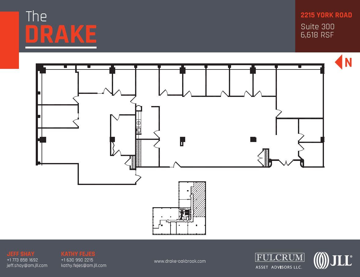 2211-2215 S York Rd, Oak Brook, IL en alquiler Plano de la planta- Imagen 1 de 8