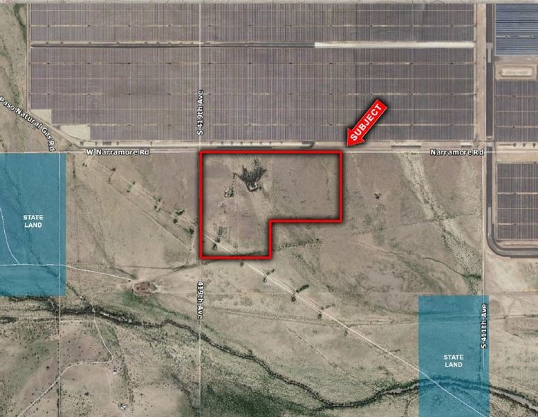 SEC Narramore Rd & 419th Ave, Buckeye, AZ en venta - Vista aérea - Imagen 1 de 3