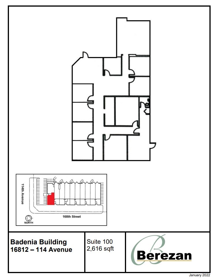 11412-11444 168 St NW, Edmonton, AB en alquiler Plano de la planta- Imagen 1 de 1