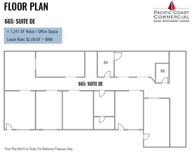 665 H St, Chula Vista, CA en alquiler Plano de la planta- Imagen 1 de 1