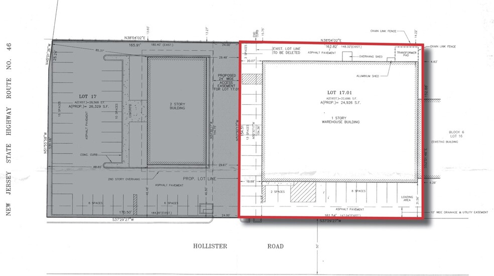 50 Hollister Rd, Teterboro, NJ en venta - Plano del sitio - Imagen 2 de 2