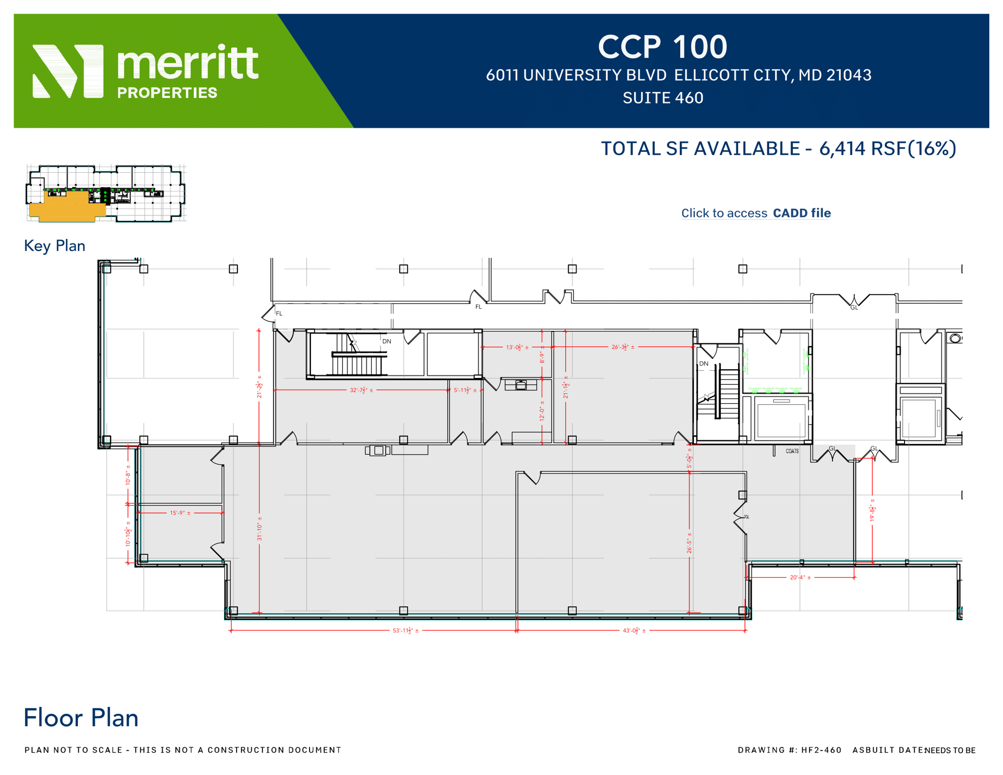 6010 University Blvd, Ellicott City, MD en alquiler Plano de la planta- Imagen 1 de 1