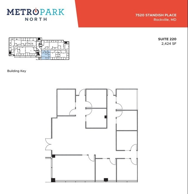 7529 Standish Pl, Rockville, MD en alquiler Plano de la planta- Imagen 1 de 1