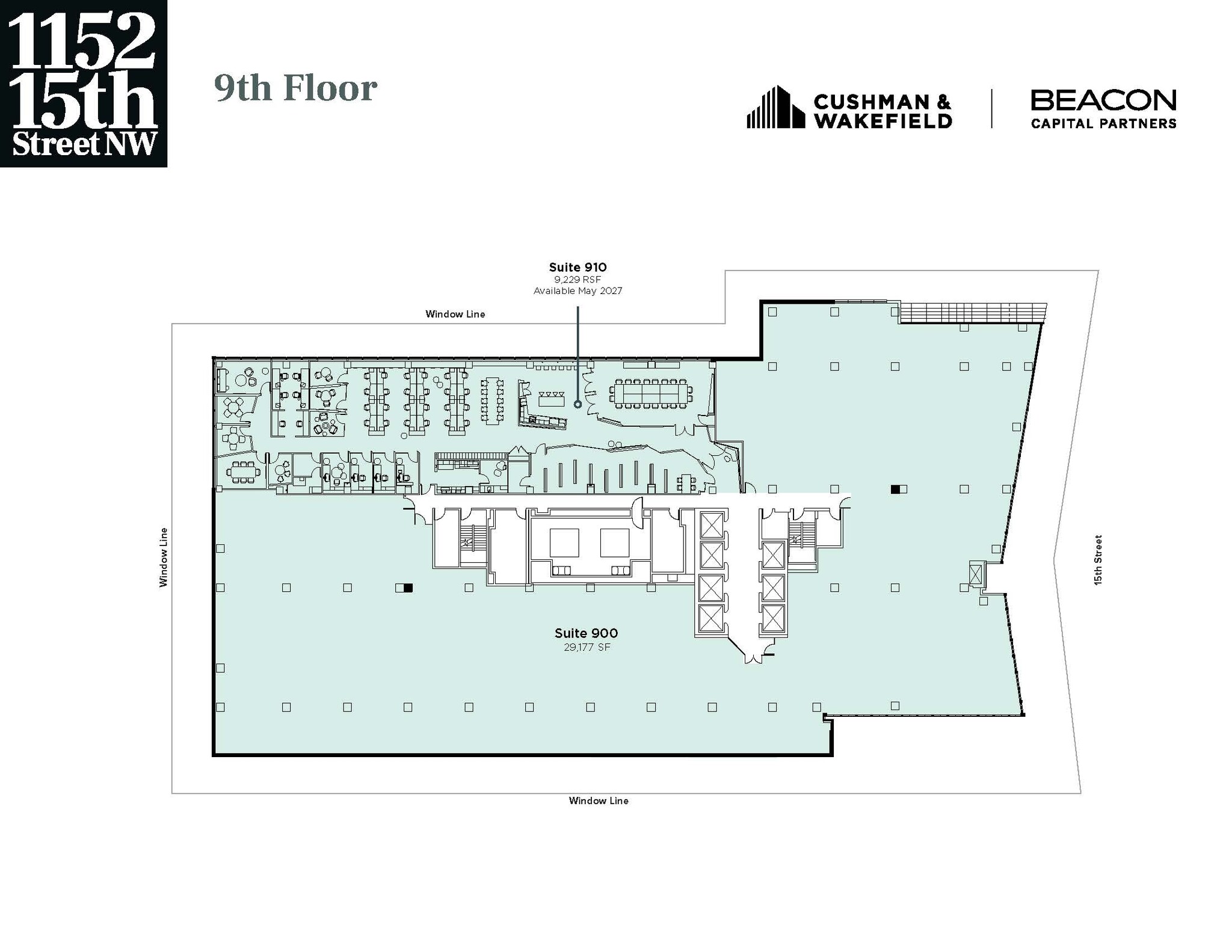 1152 15th St NW, Washington, DC en alquiler Plano de la planta- Imagen 1 de 1