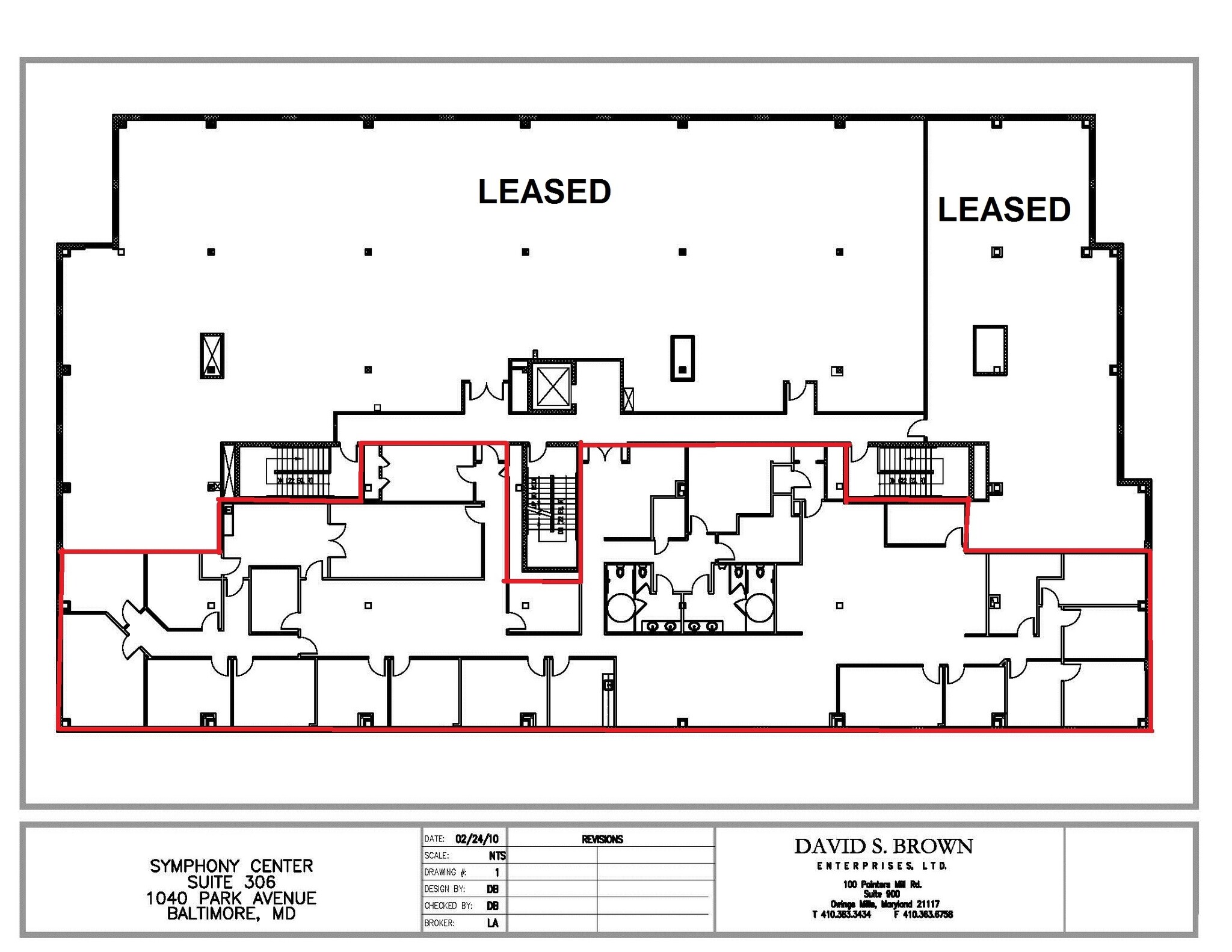 1040 Park Ave, Baltimore, MD en alquiler Plano de la planta- Imagen 1 de 1