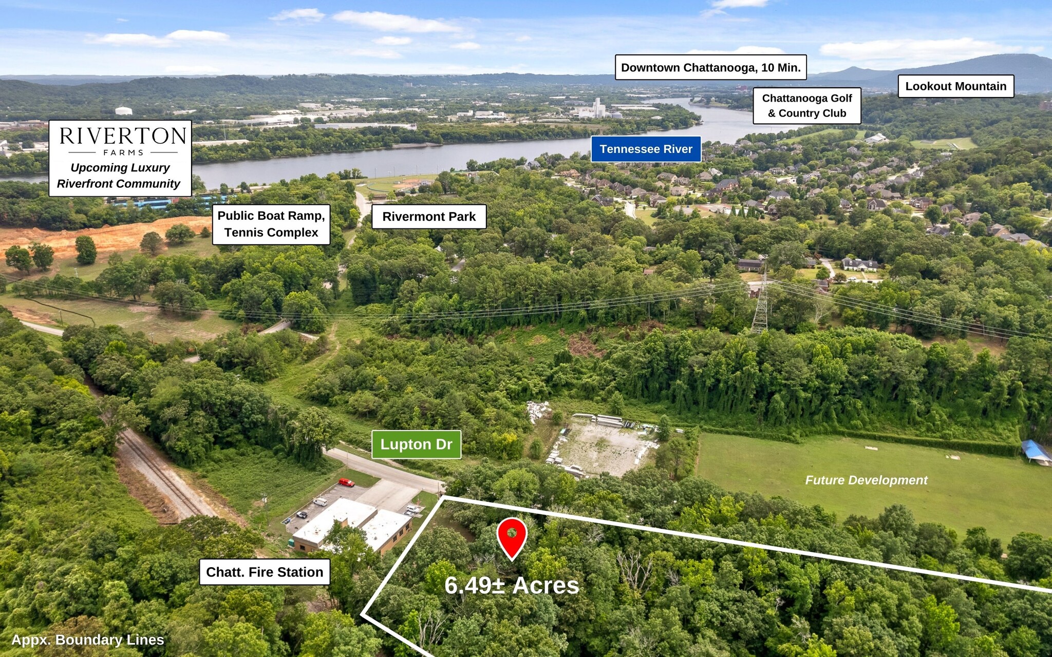 6 Lupton Drive, Chattanooga, TN en venta Vista aérea- Imagen 1 de 29