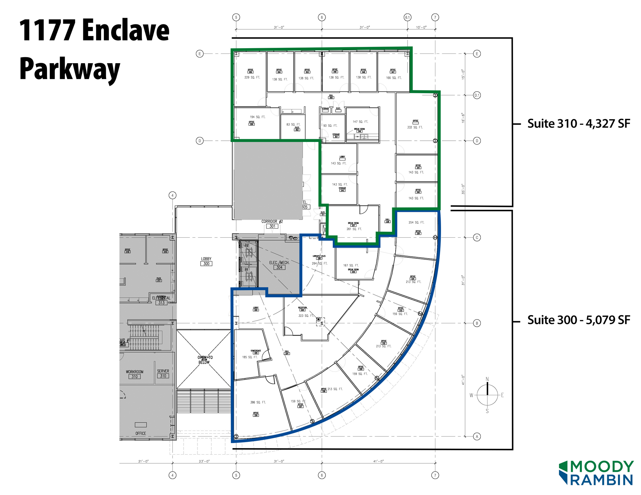 1177 Enclave Pky, Houston, TX en alquiler Plano de la planta- Imagen 1 de 1