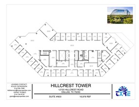 12720 Hillcrest Rd, Dallas, TX en alquiler Plano de la planta- Imagen 2 de 7