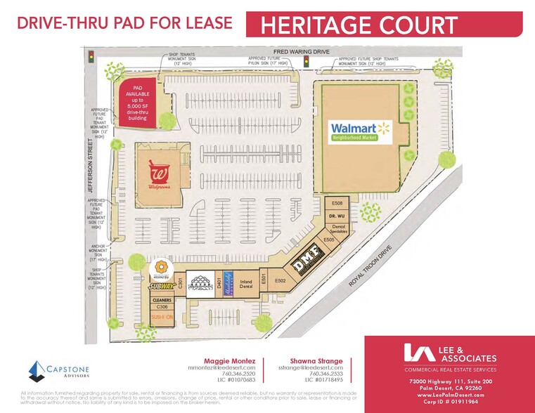 Jefferson Rd & Fred Waring, Indio, CA en alquiler - Plano del sitio - Imagen 2 de 2