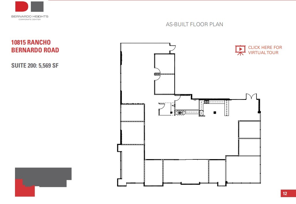 10815 Rancho Bernardo Rd, San Diego, CA en alquiler Plano de la planta- Imagen 1 de 1