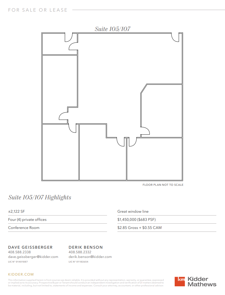 12280 Saratoga-Sunnyvale Rd, Saratoga, CA en alquiler Plano de la planta- Imagen 1 de 1