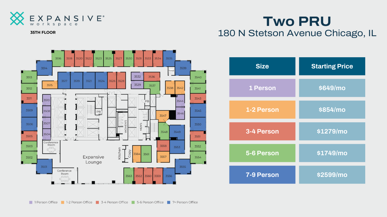 180 N Stetson Ave, Chicago, IL en alquiler Plano de la planta- Imagen 1 de 4